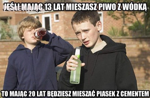 Jeśli mieszasz piwo z wódką