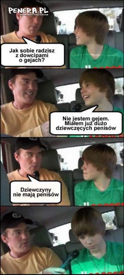 Bieber i kawały o gejach