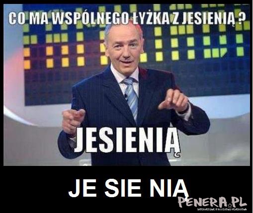 Co ma wspólnego łyżka z jesienią?