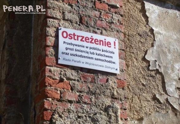 Ten kościół lepiej omijać