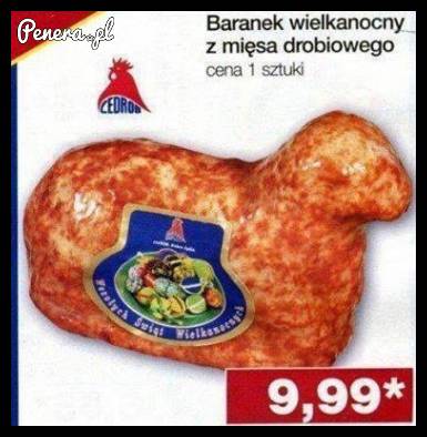 Baranek Wielkanocny z mięsa drobiowego