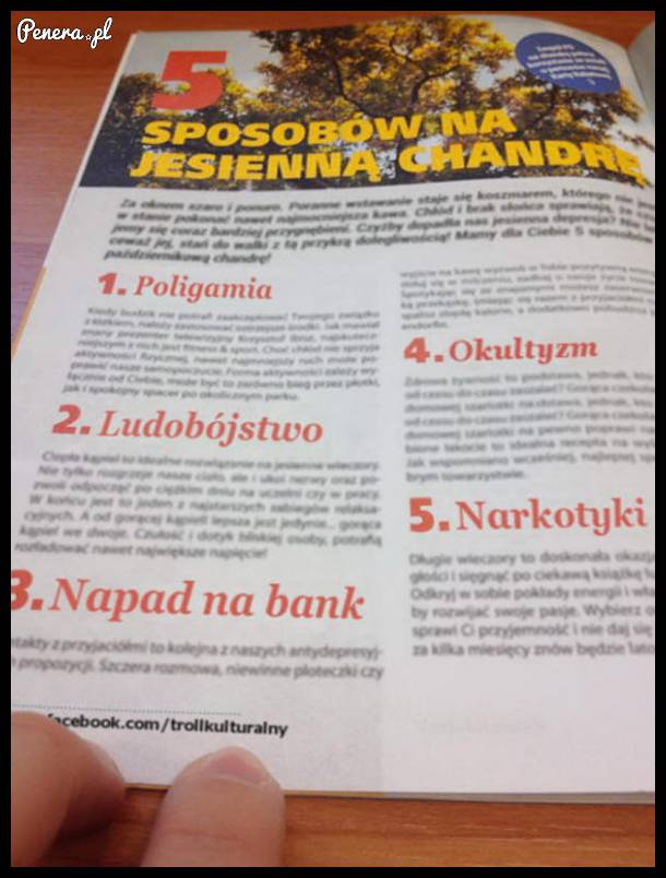 5 sposobów na jesienną chandrę