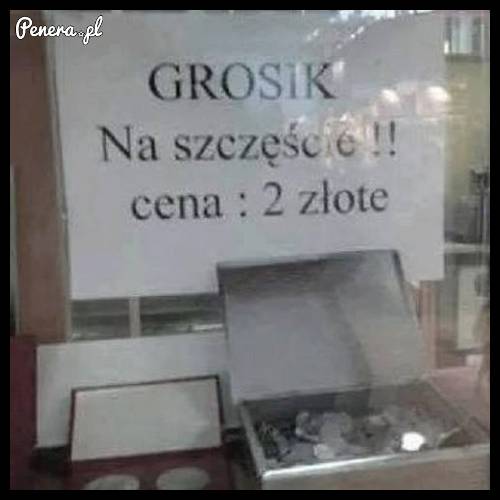 Grosik na szczęście