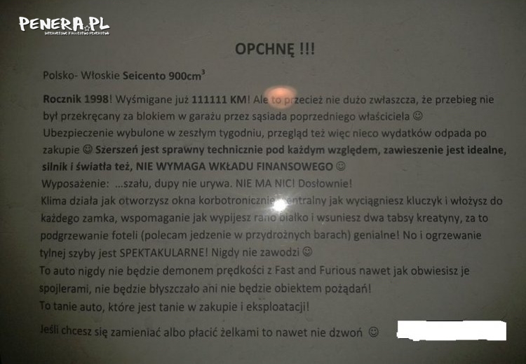 Genialne ogłoszenie