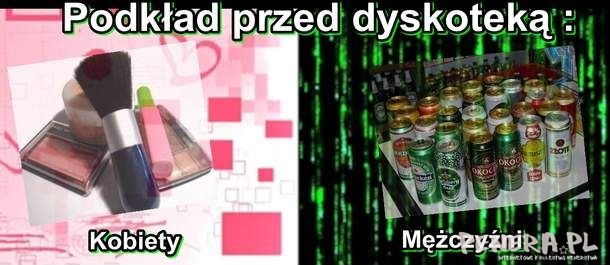 Podkład przed dyskoteką