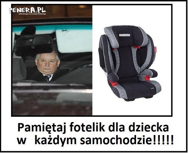 Pamiętaj o foteliku dla dziecka!