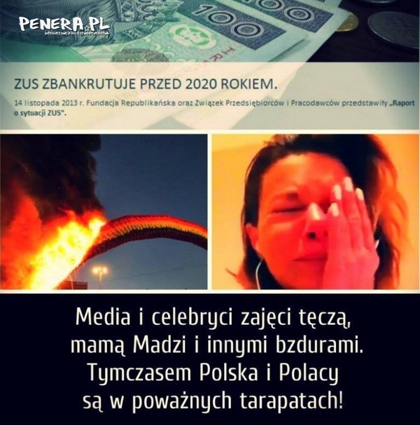 ZUS zbankrutuje ale przecież są ważniejsze sprawy