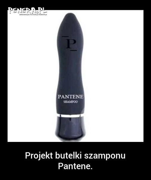 Projekt butelki szamponu Pantene