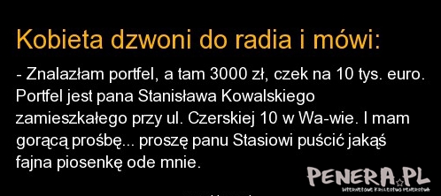 Kobieta dzwoni do radia