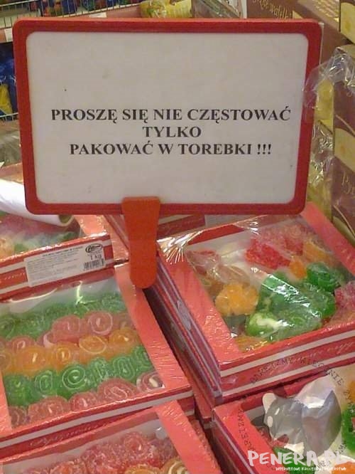 Proszę się nie częstować