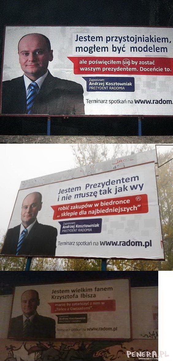 Prezydent Radomia - jest przystojniakiem...