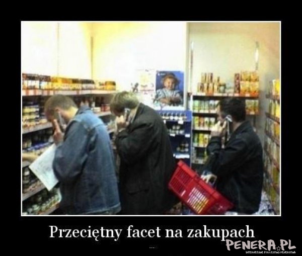 Przeciętny facet na zakupach