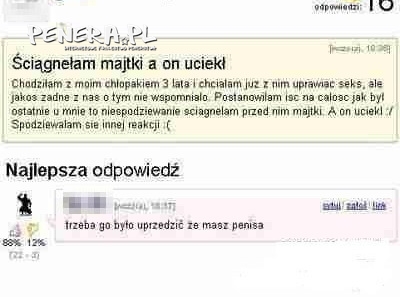 Doznał szoku