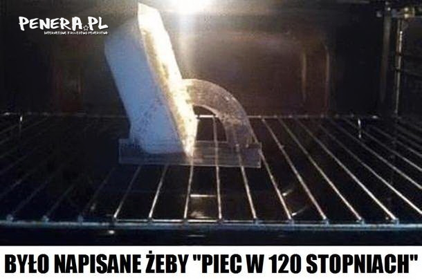 Pieczenie w 120 stopniach