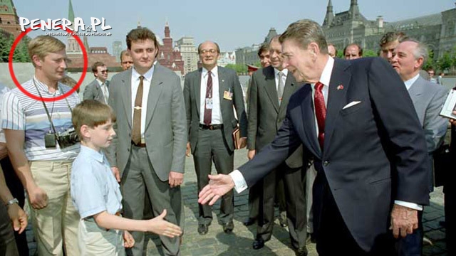 Putin z Reaganem na jednym zdjęciu w 1988 roku