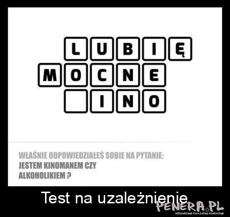 Szybki test na uzależnienie