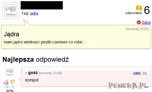 Co zrobić Jądro wielkości pestki czereśni