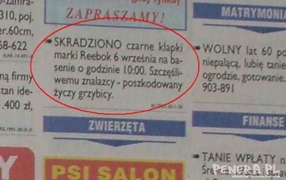 Nawet klapki kradną