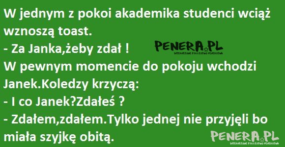 Kawał - W jednym z pokoi akademika studenci