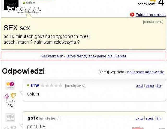 Jak długo trzeba czekać na sex