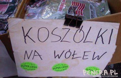 Koszulki na wółew - jaki biznes taka ortografia