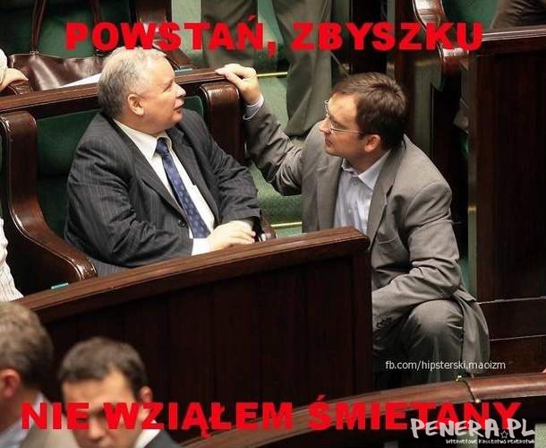 Powstań Zbyszku - nie wziąłem śmietany!