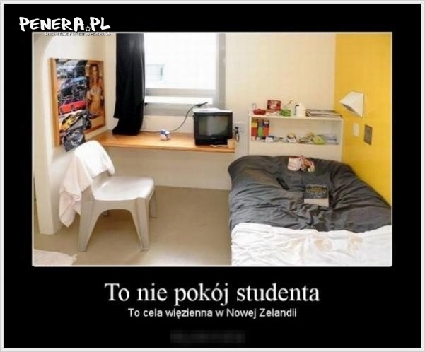 To nie jest pokój studenta