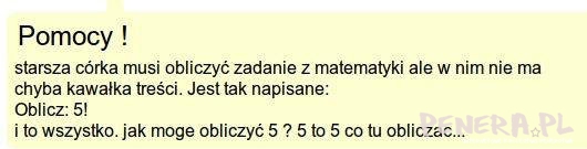 Jak obliczyć 5?