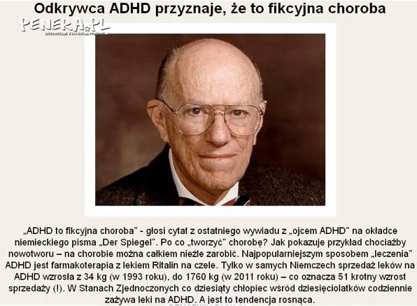 ADHD to fikcja wymyślona dla kasy