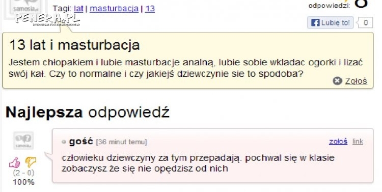 Dziwne upodobania 13 latka