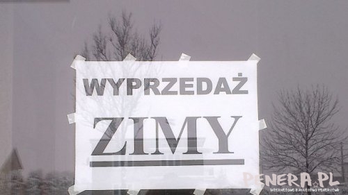 Wyprzedaż zimy