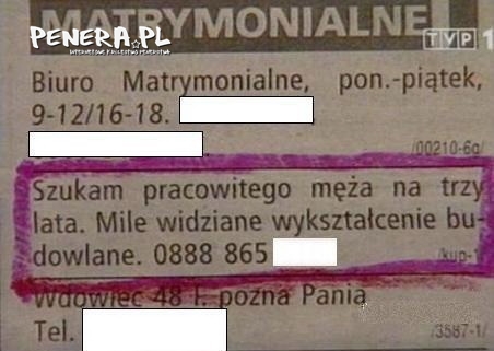 Mąż na trzy lata