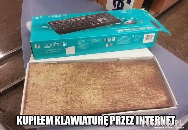 Kupiłem klawiaturę przez internet