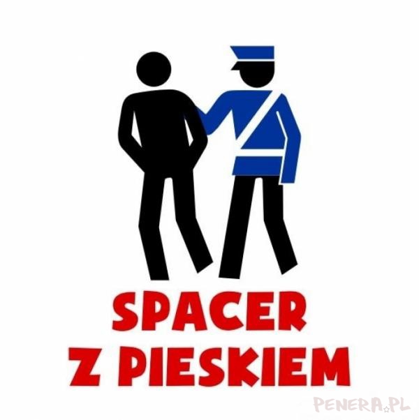 Spacer z pieskiem