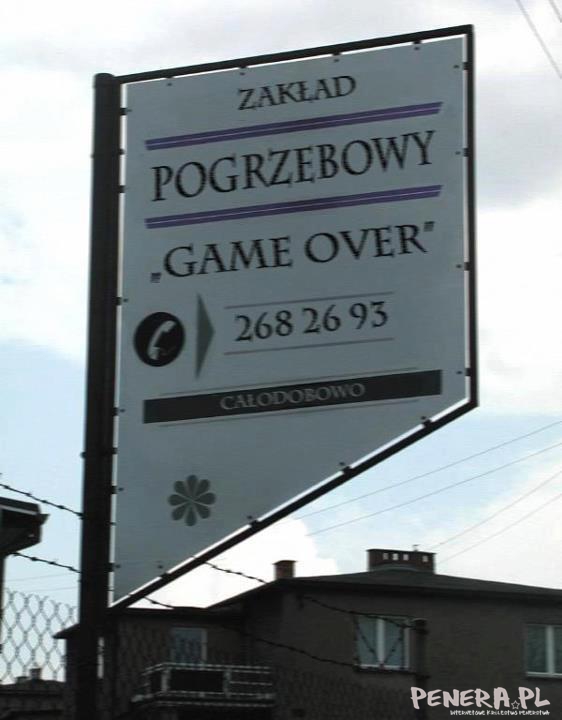 Zakład pogrzebowy Game Over