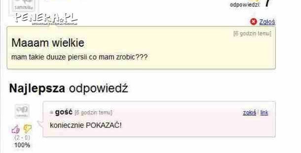 Problem - Wielkie piersi co zrobić?