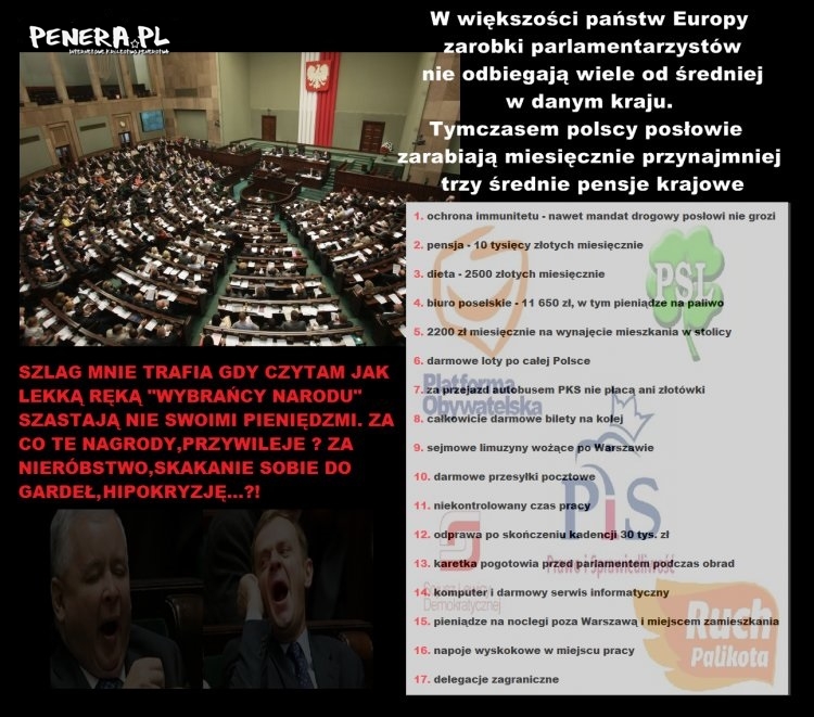 Politycy powinni zarabiać w zależności od PKB