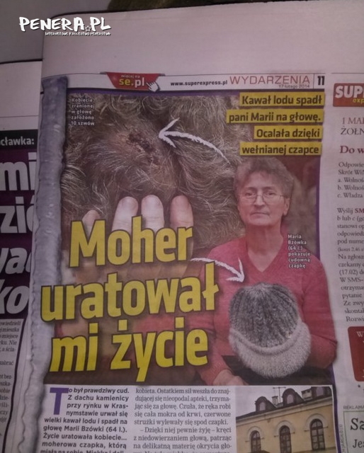 Moher uratował jej życie