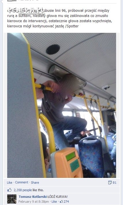 Idiota w autobusie