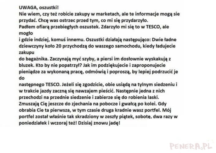 UWAGA dwie 20 letnie oszustki grasują pod TESCO