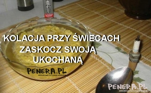 Może dzisiaj kolacja przy świecach?