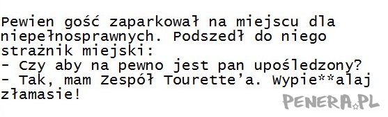 Kawał o Zespole Touretta