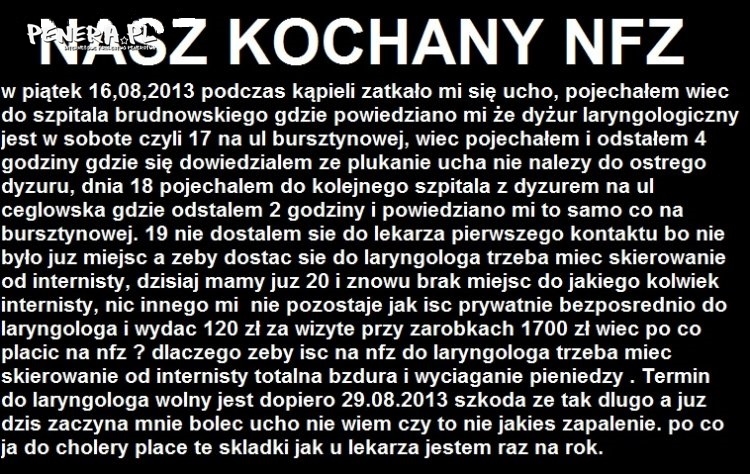 Nasz kochany NFZ