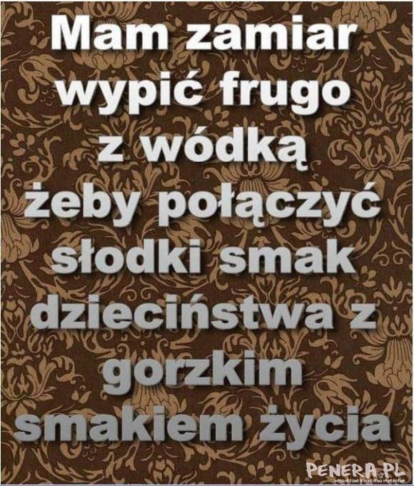 Frugo z wódką - smak dzieciństwa smak życia