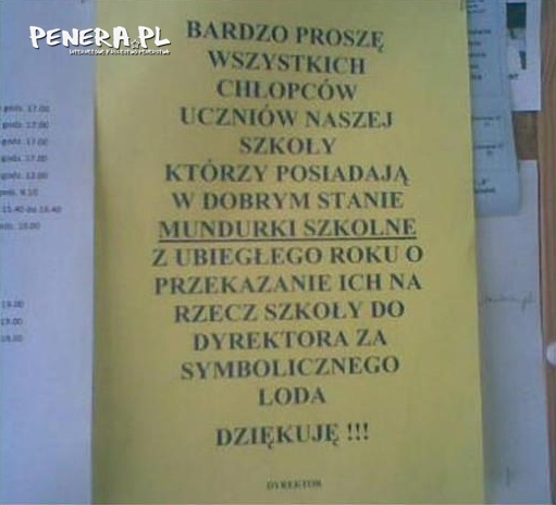 Dyrektor to dopiero ma zachcianki