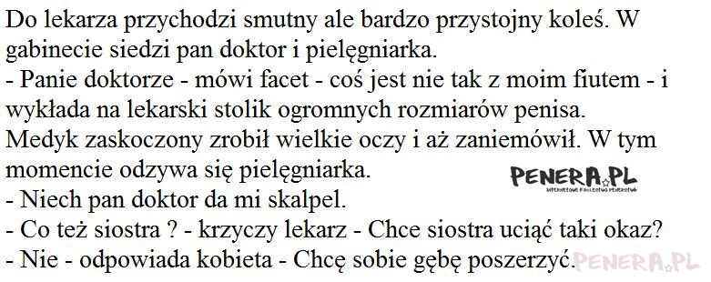 Kawał - Do lekarza przychodzi smutny ale przystojn