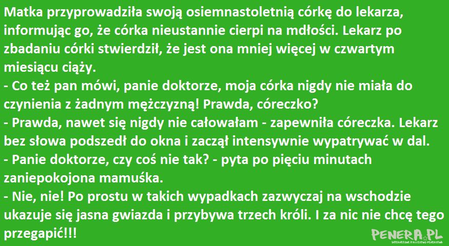 Kawał - Matka przyprowadziła swoją 18 letnią córkę