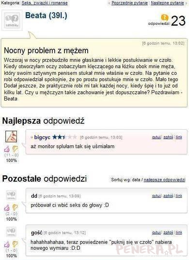 Nocny problem z mężem