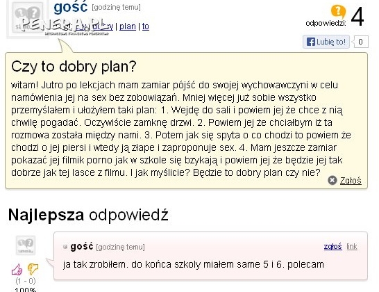 Czy to dobry plan?