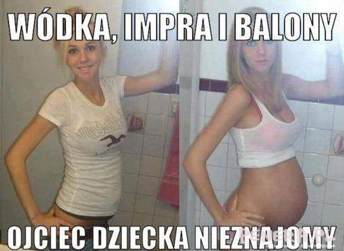 Wódka impra i balony ojciec dziecka nieznajomy